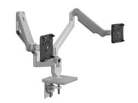 Humanscale M22MTSC M2.1 Dual Mount Monitor Arm, 4/Angled/Dynamic Links, 100 x 100mm VESA