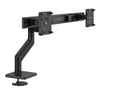 Humanscale M82BCBB M8.1 Dual Monitor Arm, Crossbar, Angled/Dynamic Links, Black 100x100mm VESA