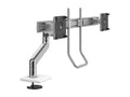 Humanscale M82BRBC M8.1 Dual Monitor Arm, Crossbar with Handle, Angled/Dynamic Links, Grey 100x 100mm VESA