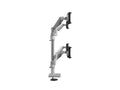 Humanscale X242CTSB M/Flex M2.1 Quad Monitor Arm, Stacked (Two Over Two), 4/Dynamic Links, 24 Post, 100x100mm VESA