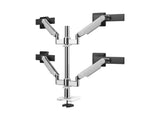 Humanscale X242DSWB M/Flex M2.1 Quad Monitor Arm, Stacked (Two Over Two), Dynamic Links with Slider, 24 Post, 100x100mm