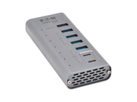 Eaton Tripp Lite U360-007-5A2C 7-Port USB-C Hub - USB 3.2 Gen 1 and USB 3.2 Gen 2, 5 USB-A and 2 USB-C Ports, Gray