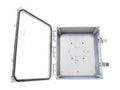 Ventev 516545 12x10x4 Enc. Clr Dr/Latch Locks