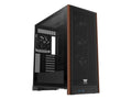 Thermaltake CA-11J-00M1WN-00 S370 WS Mid Tower Chassis is an ATX case featuring a mesh front panel with wood accents and comes with four CT120 PWM fans pre-installed