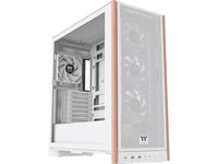 Thermaltake CA-11J-00M6WN-00 S370 WS Mid Tower Chassis is an ATX case featuring a mesh front panel with wood accents and comes with four CT120 PWM fans pre-installed