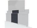 Heckler H1280-FR-CAST Framework Tall Inner Panel & Backsplash - Felt Right-CAST
