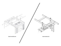 Chatsworth 10506-E16 Cable Runway Elevation Kit For Cabinets; 4IN- 6IN High, Quantity per Package: 1 Pair; Glacier White