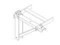 Chatsworth 11746-724 Triangular Support Bracket; Black