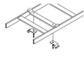Chatsworth 12115-E09 Cable Runway Movable Cross Member; 9INW; Glacier White