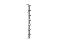 Chatsworth 11730-508 Single-Sided Narrow Vertical Cabling Sections; 3.65INW x 9INH x 6.38IND; Clear