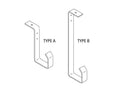 Chatsworth 11322-118 J-Hook Ceiling Cable Bracket; 18INH x 3IND; Gray