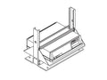 Chatsworth 11349-123 Equipment Tie-Down Bracket; 23INW; Gray