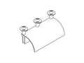 Chatsworth 12101-103 Cable Runway Radius Drop, Stringer; 5INW; Gray