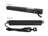 Chatsworth 15640-204 Power Strip, 1U, Basic, 16A, 250V, Horizontal, (6) Chinese GB1002 10A Outlets, Lighted Switch, No S