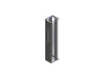 Chatsworth 32610-E02 Motive Single-Sided Vertical Cable Manager; 78INH (1981 mm) x 6INW (150 mm) x 15.5IND (394 mm); Glacier White with Black Fingers