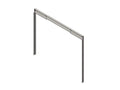 Chatsworth 32870-702 Standoff Kit, Single-Door, Right Hand, Black, 50.1IN (1273 mm) W x 3.8IN (96 mm) L x 88.5IN (2248 mm) H