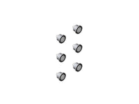 Chatsworth 35700-706 Tool-Less Mounting Button Kit, 6EA, No Bracket