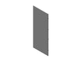 Chatsworth 37880-G11 Fixed Rear Metal Panel for RMR Modular Enclosure; 86.6IN (2200 mm) H x 31.5IN (800 mm) W; Hammer Gray (Ral 7035)