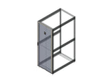 Chatsworth 39780-732 Single Perforated Metal Front Door for ZetaFrame Cabinet; for 52U x 31.5INW (800 mm) Cabinet; Black