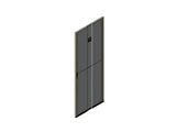 Chatsworth 39780-732 Single Perforated Metal Front Door for ZetaFrame Cabinet; for 52U x 31.5INW (800 mm) Cabinet; Black
