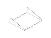 Chatsworth 40751-719 Standard Double-Sided Steel Shelf; Black