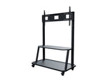 iCart EDC-100 Classroom mobile cart supports single displays from 55 to 80 inches. Includes two large shelves for laptop
