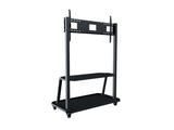 iCart EDC-100 Classroom mobile cart supports single displays from 55 to 80 inches. Includes two large shelves for laptop