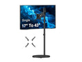 SIIG CE-MT5E11-S1 Single 43IN Portable Rolling TV Monitor Stand Black, Fits 1743IN Flat/Curved/Ultrawide, up to 22 lbs, Mechanical Spring, Quick-Release VESA 75/1