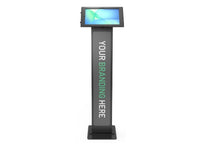 Compulocks 140B131GAPXB Galaxy Tab S10 FE+ 13.1IN, Apex Enclosure Brandable Floor Stand - Black