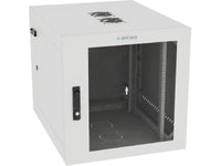 Vertiv GL24WMCMM-W-SE-AF-00 WM Premium 12Ux24x32 Fan Gray, Rails feature a horizontal/vertical cable tie down pattern and provisions for optional cable management D