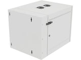 Vertiv GL24WMCMS-W-SH-AF-CM WM Premium 12Ux24x32 Fan Gray, Rails feature a horizontal/vertical cable tie down pattern and provisions for optional cable management D