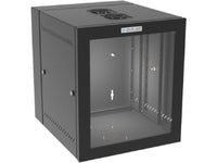 Vertiv GL24WMP-B-AF Wm Esntl 12U 24D Plexi Black Fan