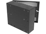 Vertiv GL24WLP-B-SH-AF WLP WM 6-10 Ux27x10 Fan Gray, Multiple nominal concentric conduit knockouts on top, bottom, sides, and back