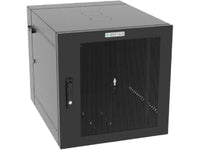 Vertiv GL24WMCMM-B-SC-00-00 WM Premium 12Ux24x32 Gray, Rails feature a horizontal/vertical cable tie down pattern and provisions for optional cable management D rings