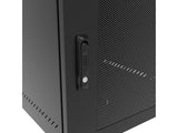 Vertiv GL24WMCMM-B-SC-00-CM WM Premium 12Ux24x32 Gray, Rails feature a horizontal/vertical cable tie down pattern and provisions for optional cable management D rings