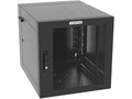 Vertiv GL24WMCMM-B-SC-00-CM WM Premium 12Ux24x32 Gray, Rails feature a horizontal/vertical cable tie down pattern and provisions for optional cable management D rings