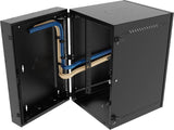 Vertiv GL36WMCMM-B-SC-00-CM WM Premium 19Ux24x32 Gray - Reversible mounting for left-hand or right-hand opening - Provisions on top and bottom for fan assembly