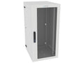 Vertiv GL48WMCMP-W-SE-AF-00 WM Premium 25Ux24x32 Fan Gray - Offset mounting rails create nearly 3.5 in of dedicated cable management space between the rail and side