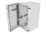 Vertiv GL48WMCMP-W-SH-00-CM WM Premium 25Ux24x32 Gray - Offset mounting rails create nearly 3.5 in of dedicated cable management space between the rail and side