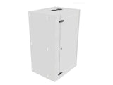 Vertiv GL48WMCMP-W-SH-AF-CM WM Premium 25Ux24x32 Fan Gray - Offset mounting rails create nearly 3.5 in of dedicated cable management space between the rail and side