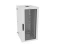 Vertiv GL48WMCMP-W-SH-AF-CM WM Premium 25Ux24x32 Fan Gray - Offset mounting rails create nearly 3.5 in of dedicated cable management space between the rail and side