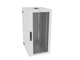 Vertiv GL48WMCMP-W-SH-AF-CM WM Premium 25Ux24x32 Fan Gray - Offset mounting rails create nearly 3.5 in of dedicated cable management space between the rail and side