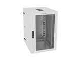 Vertiv GL36WMCMP-W-SC-AF-CM WM Premium 19Ux24x32 Fan Gray - Offset mounting rails create nearly 3.5 in of dedicated cable management space between the rail and side