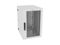 Vertiv GL36WMCMP-W-SE-00-CM WM Premium 19Ux24x32 Gray - Offset mounting rails create nearly 3.5 in of dedicated cable management space between the rail and side