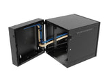 Vertiv GL24WMCMP-B-SE-00-CM WM Premium 12Ux24x32 Gray - Offset mounting rails create nearly 3.5 in of dedicated cable management space between the rail and side