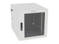 Vertiv GL24WMCMP-W-SC-00-CM WM Premium 12Ux24x32 Gray - Offset mounting rails create nearly 3.5 in of dedicated cable management space between the rail and side