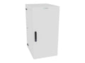 Vertiv GL48WMCMS-W-SE-00-00 WM Premium 25Ux24x32 Gray, Rails feature a horizontal/vertical cable tie down pattern and provisions for optional cable management D rings