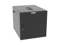 Vertiv GL24WMCMS-B-SH-AF-CM WM Premium 12Ux24x32 Fan Gray, Rails feature a horizontal/vertical cable tie down pattern and provisions for optional cable management D