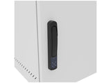 Vertiv GL24WMCMS-W-SE-00-CM WM Premium 12Ux24x32 Gray, Rails feature a horizontal/vertical cable tie down pattern and provisions for optional cable management D rings