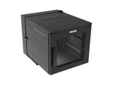 Vertiv GL24WDXM-B-SE-00 WDX WM 11UX24X32 MESH BLACK ELTRNC - Welded back panel and support shelf completely eliminates deflection